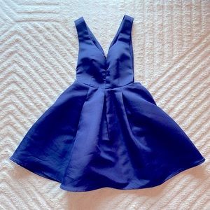 Lulus | Hopes and Dreams Skater Dress | Navy | XS